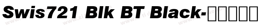 Swis721 Blk BT Black字体转换